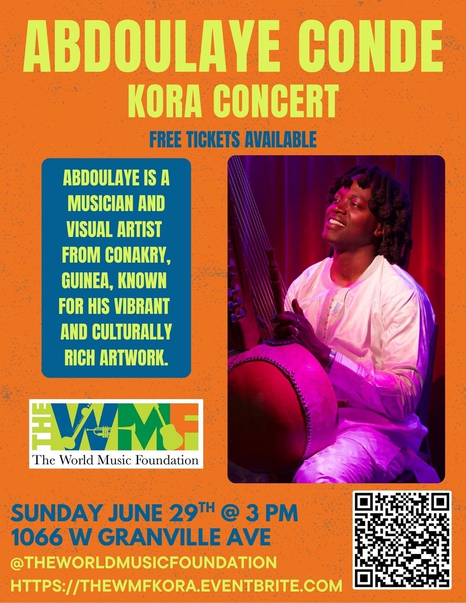 Abdoulaye Conde concert poster