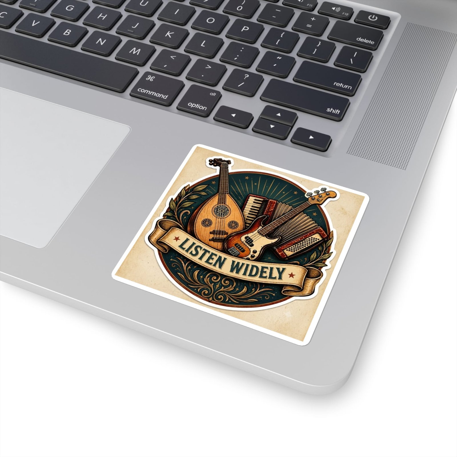 Listen Widely Sitar + Kora + Steel Pan Sticker - Image 4